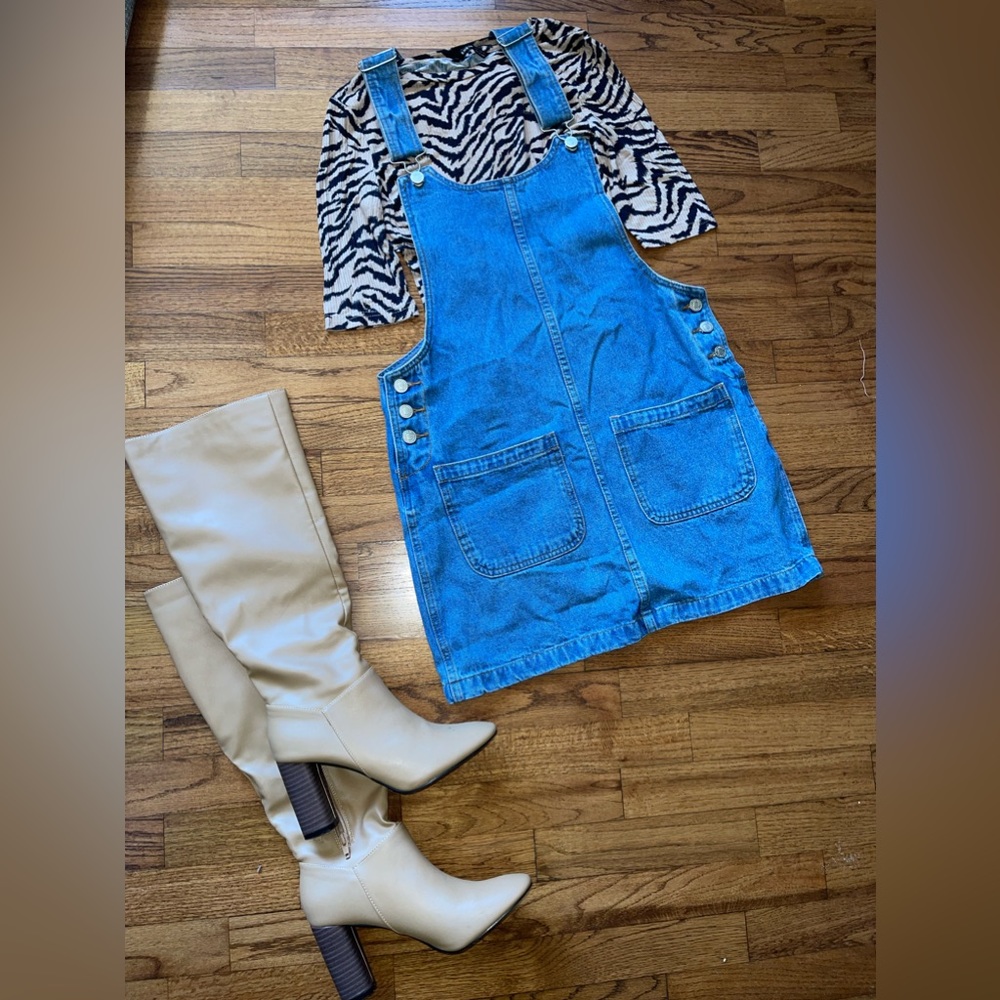 Denim Overall Dress